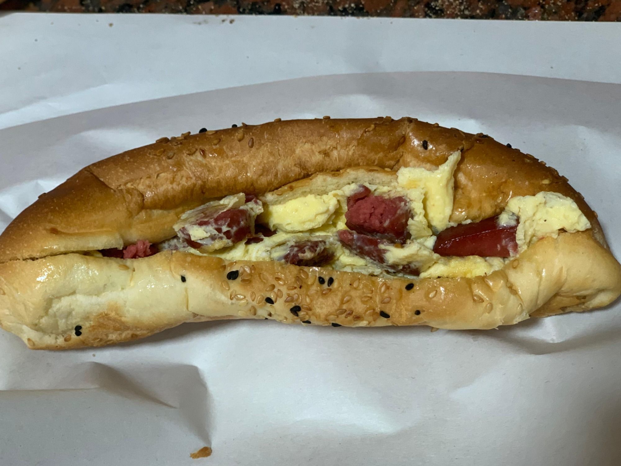 Cheddar omelette