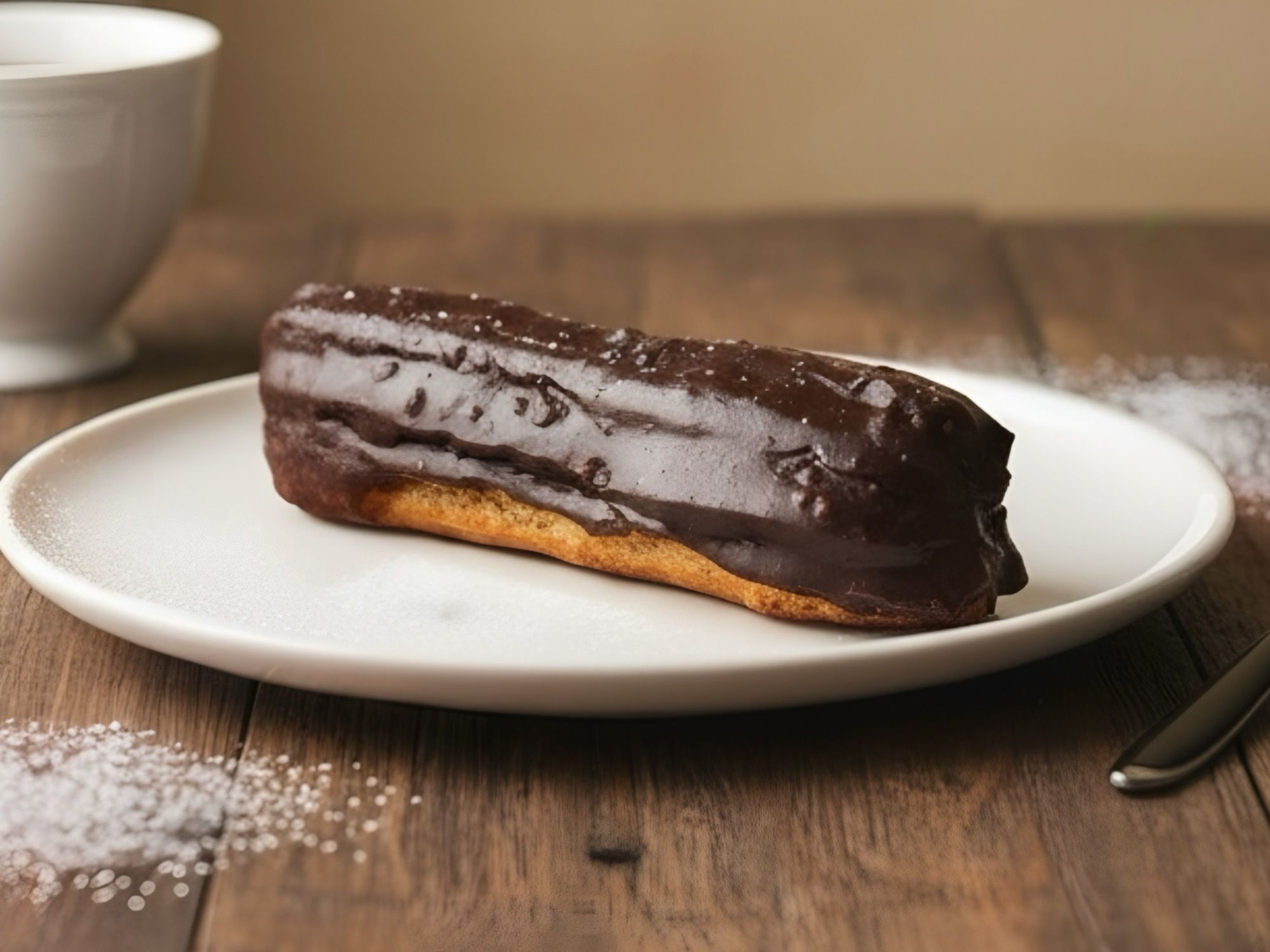 Éclair dark chocolate