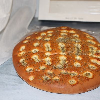 Turkish bread with zaatar