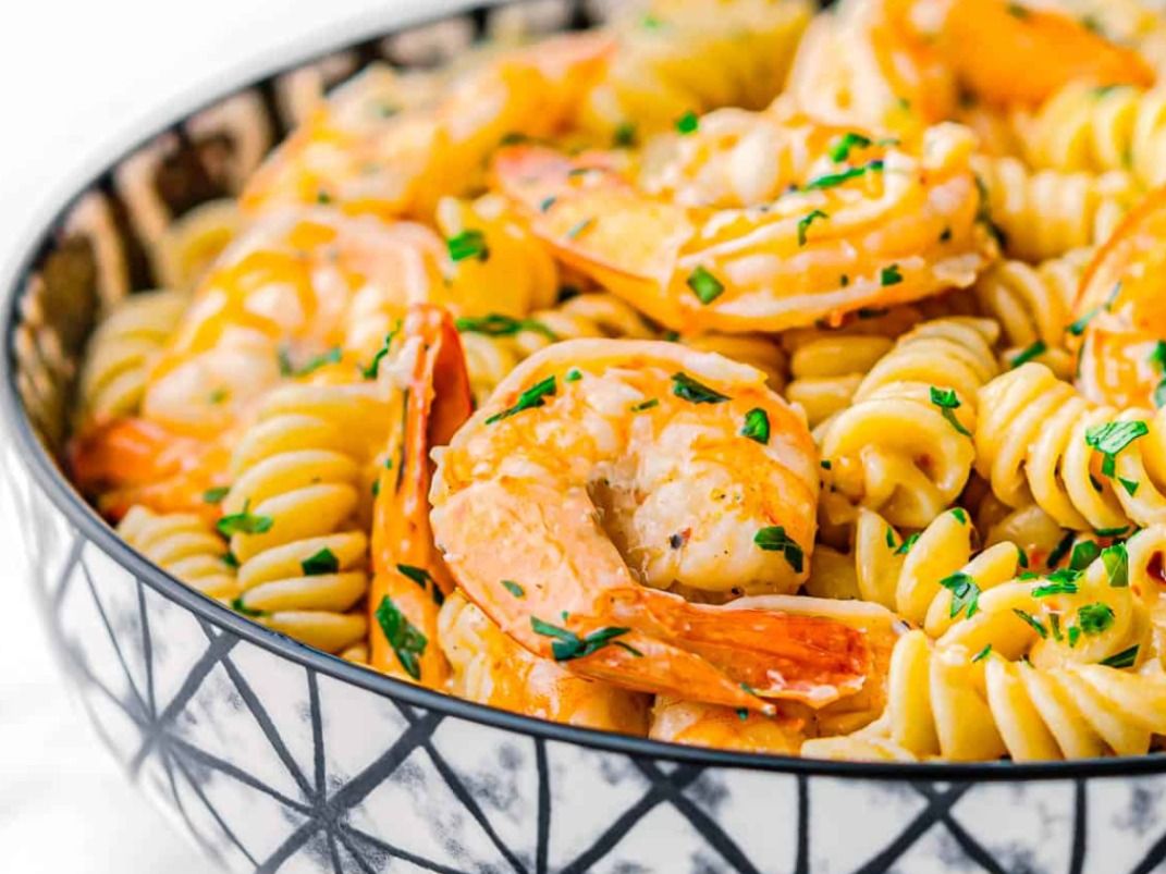 Shrimp Scampi Sriracha Pasta