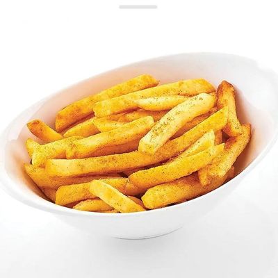French Fries Ketchup And Mayo Sauce