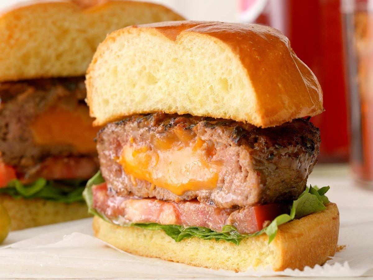 Cheese Stuffed Burger