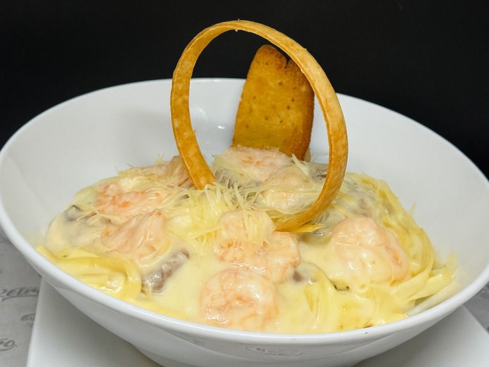 Alfredo Shrimps Pasta