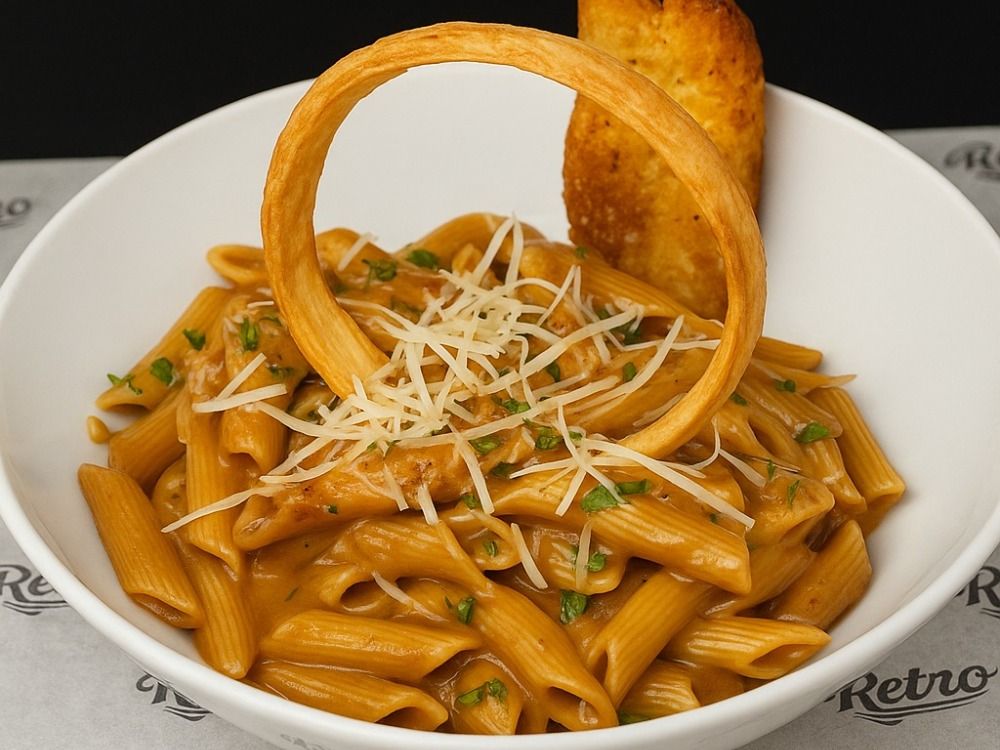 Gravy Chicken Mushroom Pasta