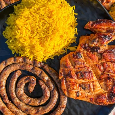 Quarter Charcoal Chicken And Sausage