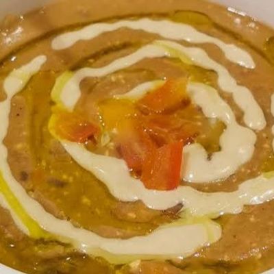Foul and Mashed Potato Platter