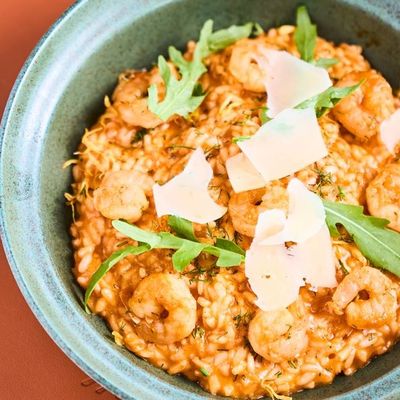 Spicy Scampi Risotto