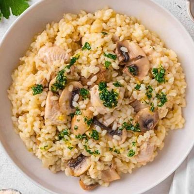 Mushroom Chicken Risotto
