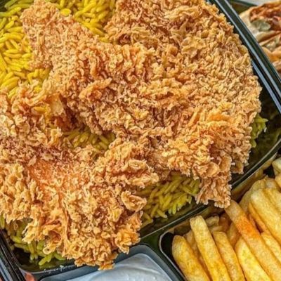 وجبة زنجر مقرمش وسط