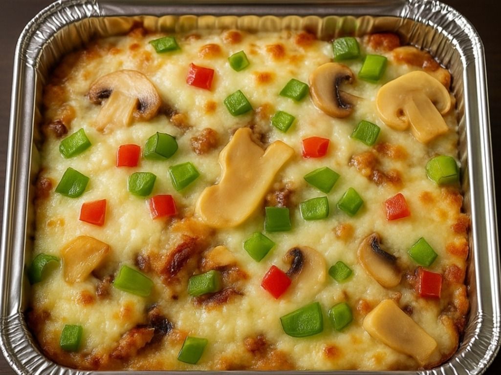 Extra Meat Shawarma Fatteh in the Oven