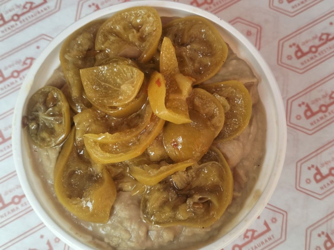 Lemon and saffron Foul