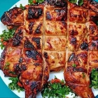 Plain Charcoal Grilled Whole Chicken
