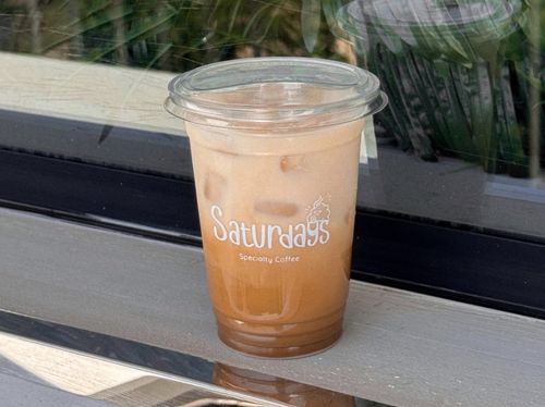 Iced Spanish latte at Saturdays Specialty Coffee, Nasr City, Cairo
