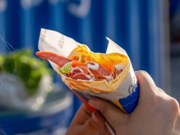 Hot Dog Crepe