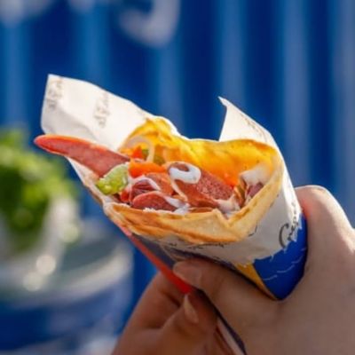 Hot Dog Crepe