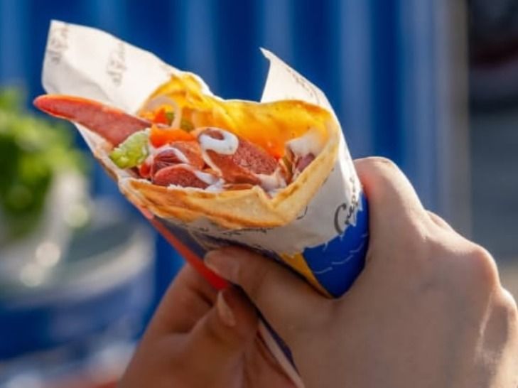 Mexican Hotdog Crepe