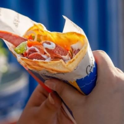 Mexican Hotdog Crepe