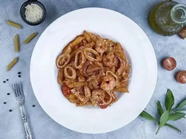 Seafood With Pasta.