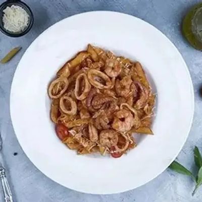 Seafood With Pasta.