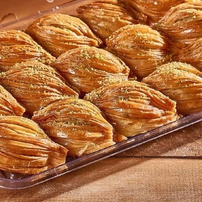 Baklava with Cream and Pistachio