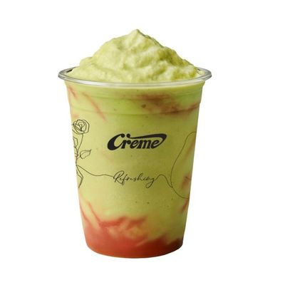 Strawberry Matcha Frappé