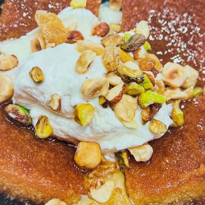 Rice Pudding Nuts Basbousa