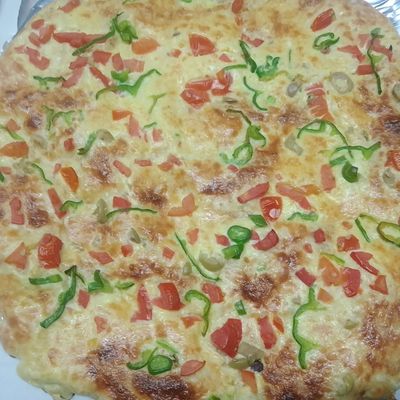 Salami Oriental pizza