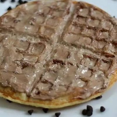Melted Kinder Waffle