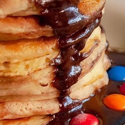 Nutella and M&Ms Pancakes