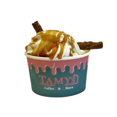 Salted Caramel Soft Ice Cream