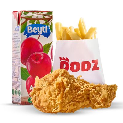 Fried chicken piece kids meal