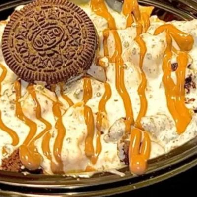 White Chocolate & Caramel Casserole