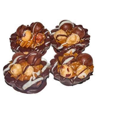 Dark Chocolate And Hazelnut Sable Tart