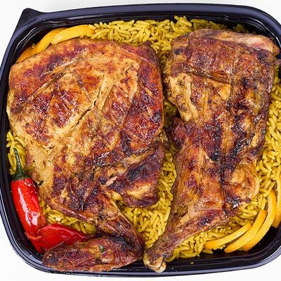 Grilled Half Chicken Meal With Rice