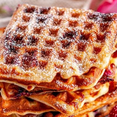 Raspberry Waffles