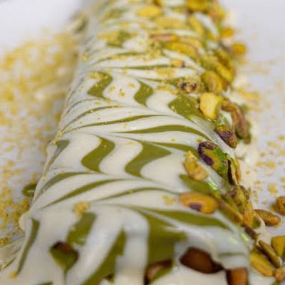 Pistachio Crepe Roll