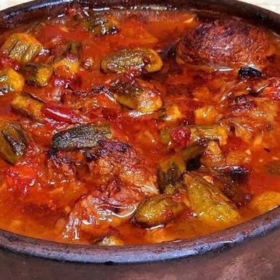 Okra With Meat Casserole