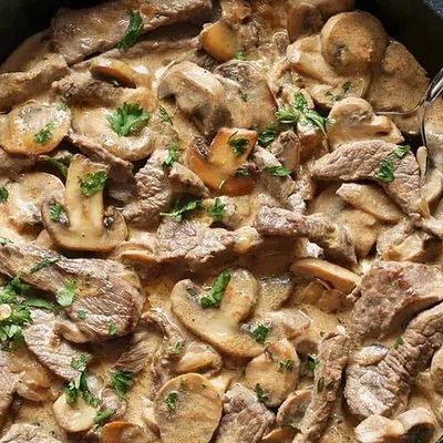 Beef Stroganoff with Pasta