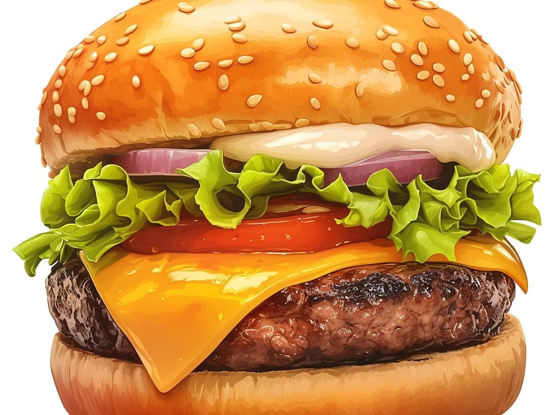 Smash Beef Burger With Caramelized Onions
