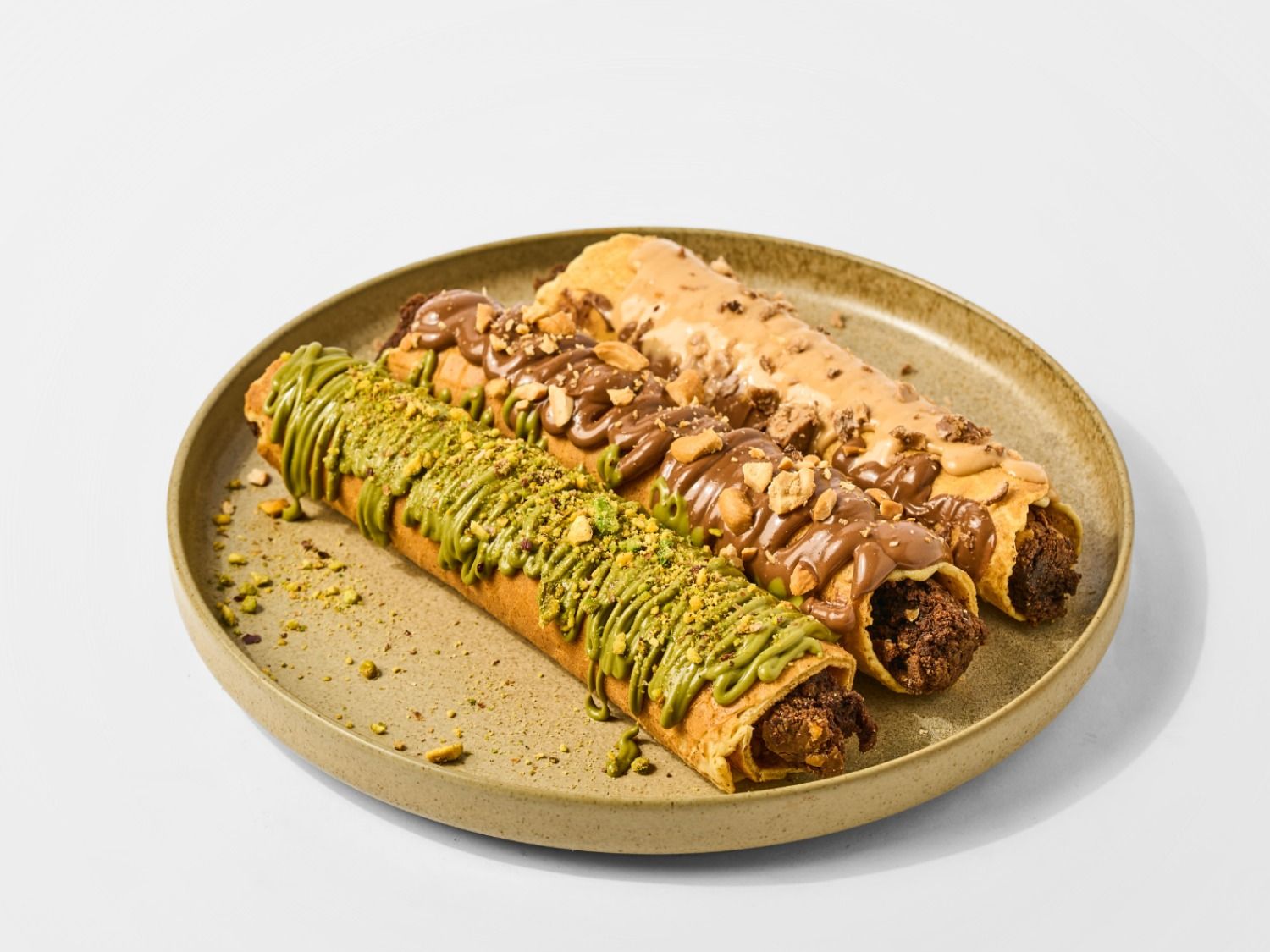 Nutella Fruits Waffle Roll