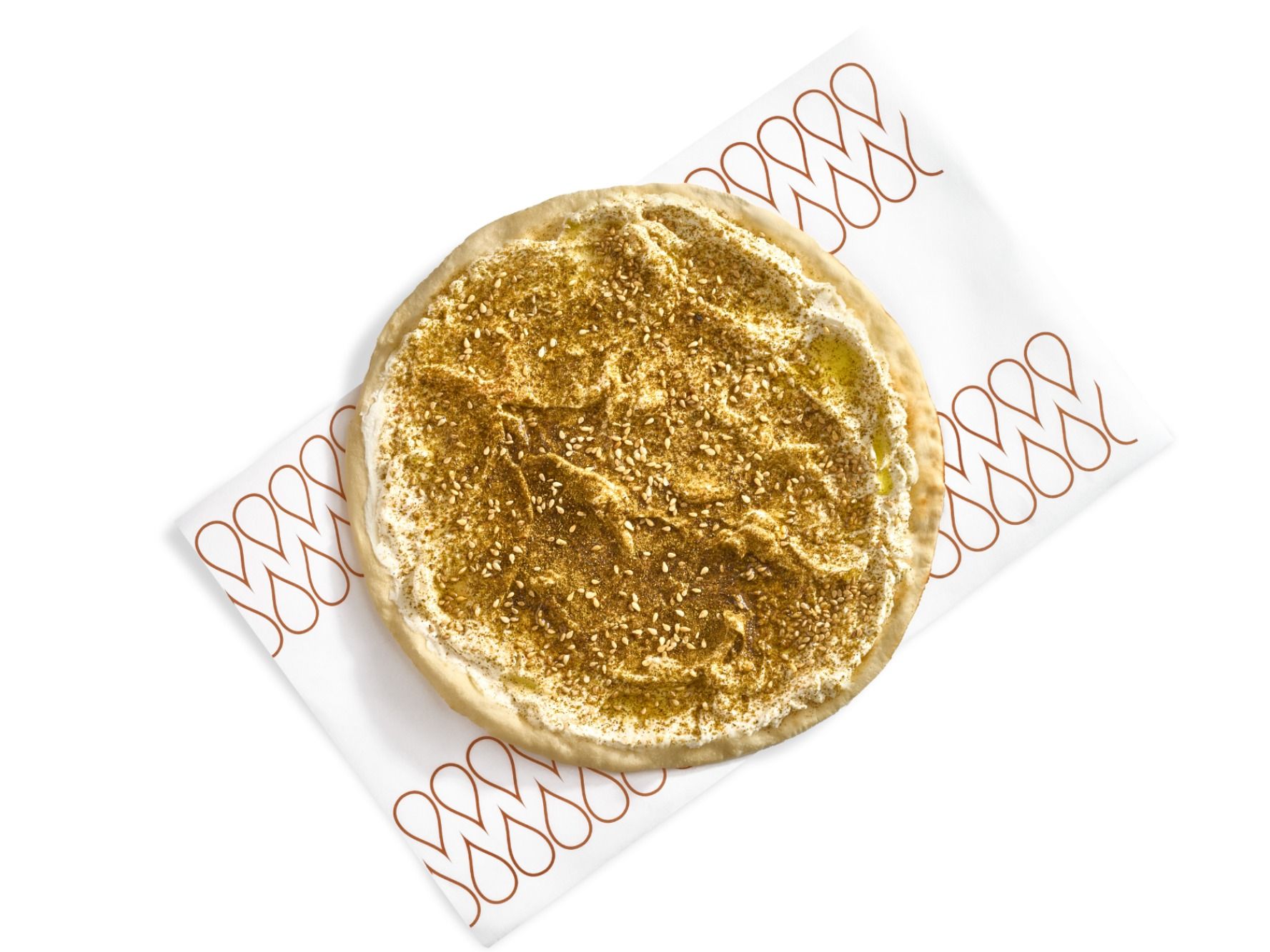 Manousheh with Labneh and Za'atar