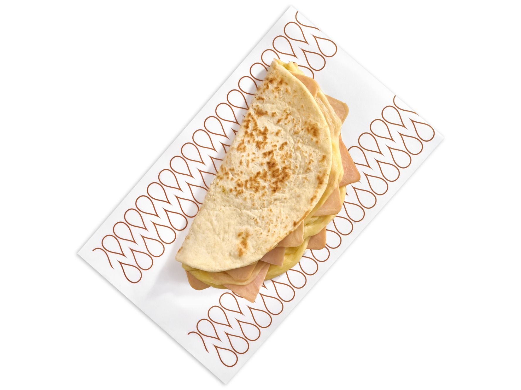 Manousheh cheese with smoked turkey