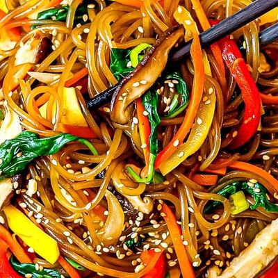 Korean Noodles with Vegetables