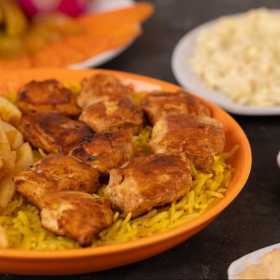 Grilled Shish Tawook Meal (with Rice)