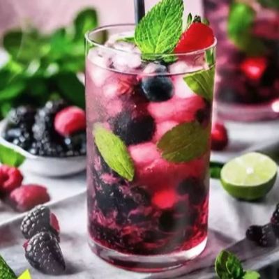 Mixed-Berry Mojito