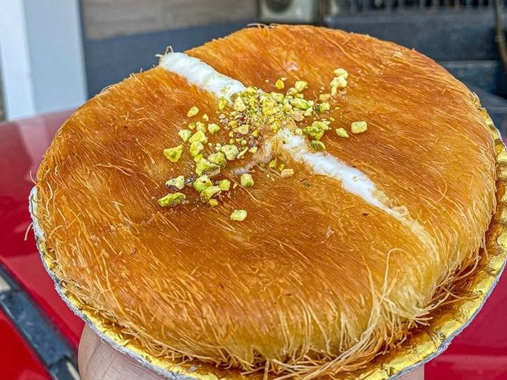 Cream Kunafa On Charcoal