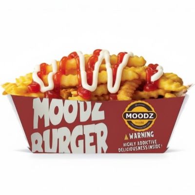 Fries With Ketchup And Mayonnaise