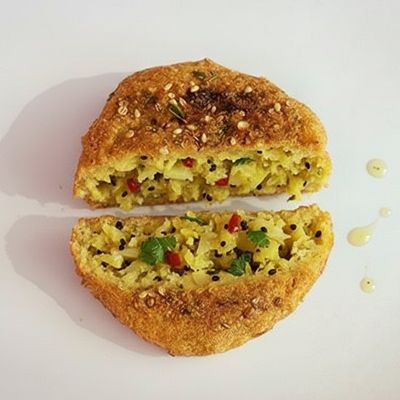 Taamia Patty Pickled Lemons with Safflower