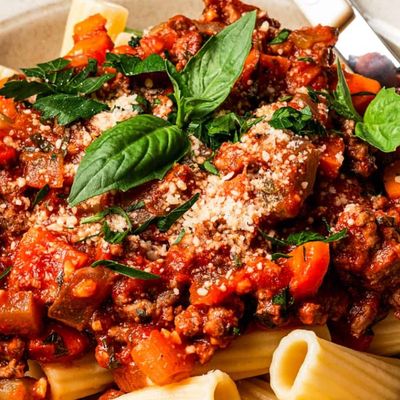 Regatoni Bolognese Pasta