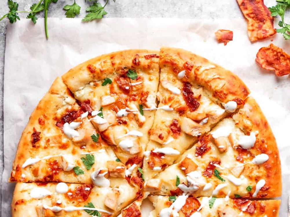 Crispy Ranch Pizza Vegan